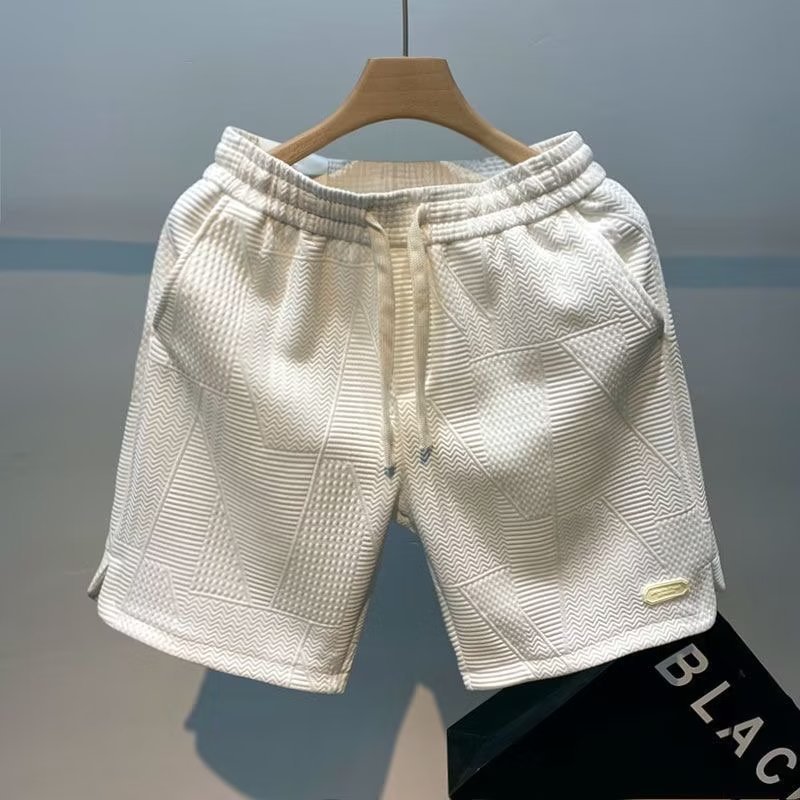 Men's Shorts European For Men Plus Size Middle-aged And Young Loose Versatile Five Quarter Pants Breathable Beach Studen