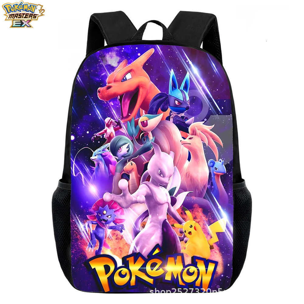 Pokmon Pikachu student backpack Pokmon school bag Pokmon backpack L260623LB8X