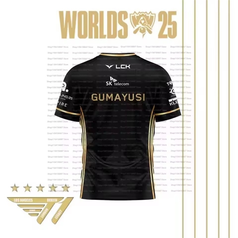 Leagues Of Legends World Finals SKT T1 T Shirt LOL Games Esports Team Uniform T-shirt r Keria Fan Support Tops 260622 - view 6
