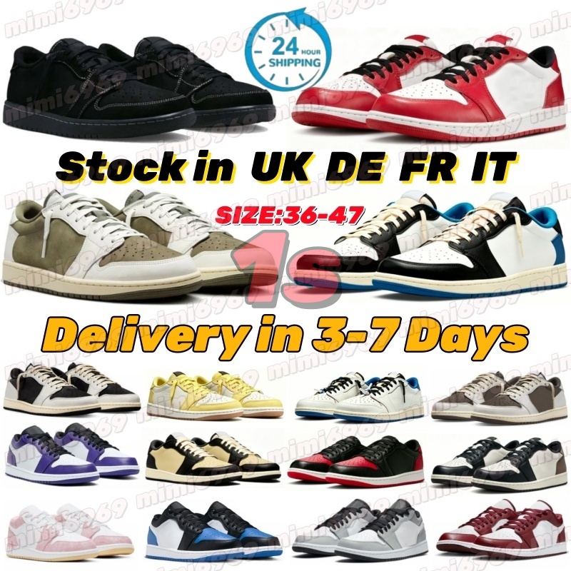 2026 Designer Low 1S Scarpe Da Pallacanestro Da Uomo Uomo Donna 1 OG Triple Ner…