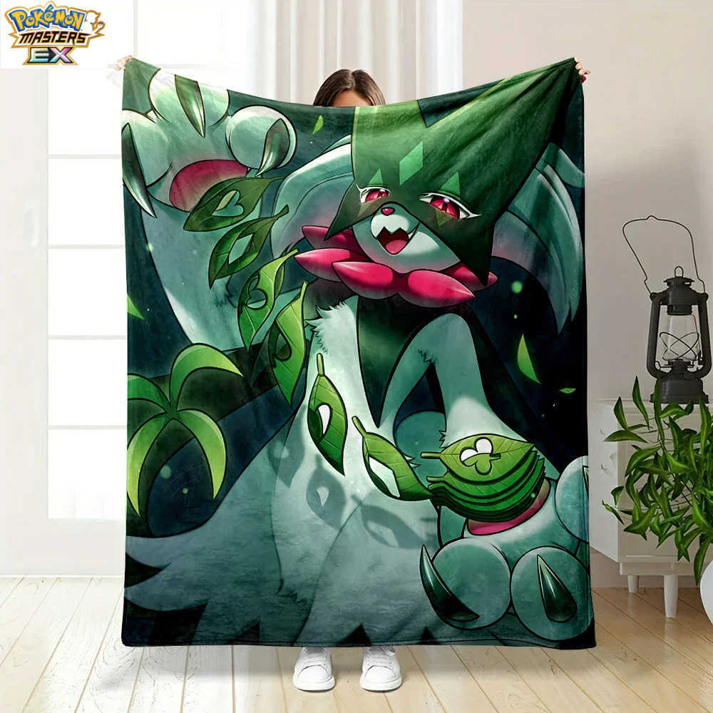 1PC Pokmon Meowscarada Pattern Blanket Warm Soft Fluffy Kids and Adult Gifts Suitable Outdoor Travel Camping Home Sofa L260623KTVW - view 4