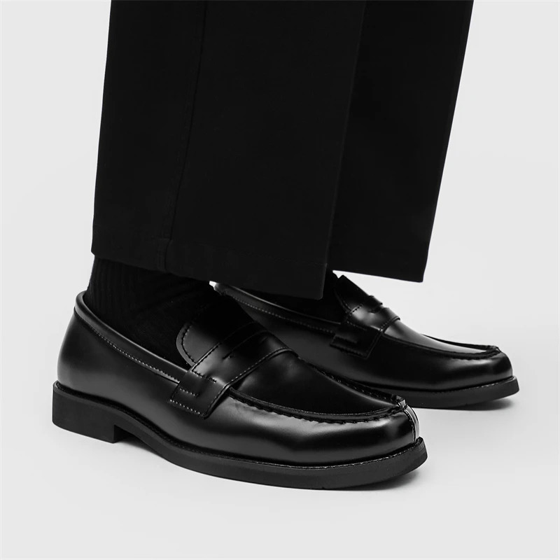 Handmade Casual Shoes selling Slipon Flats Leather Mens Dress Loafers y Comfy Moccasins Male Walking Business 260622 - view 6