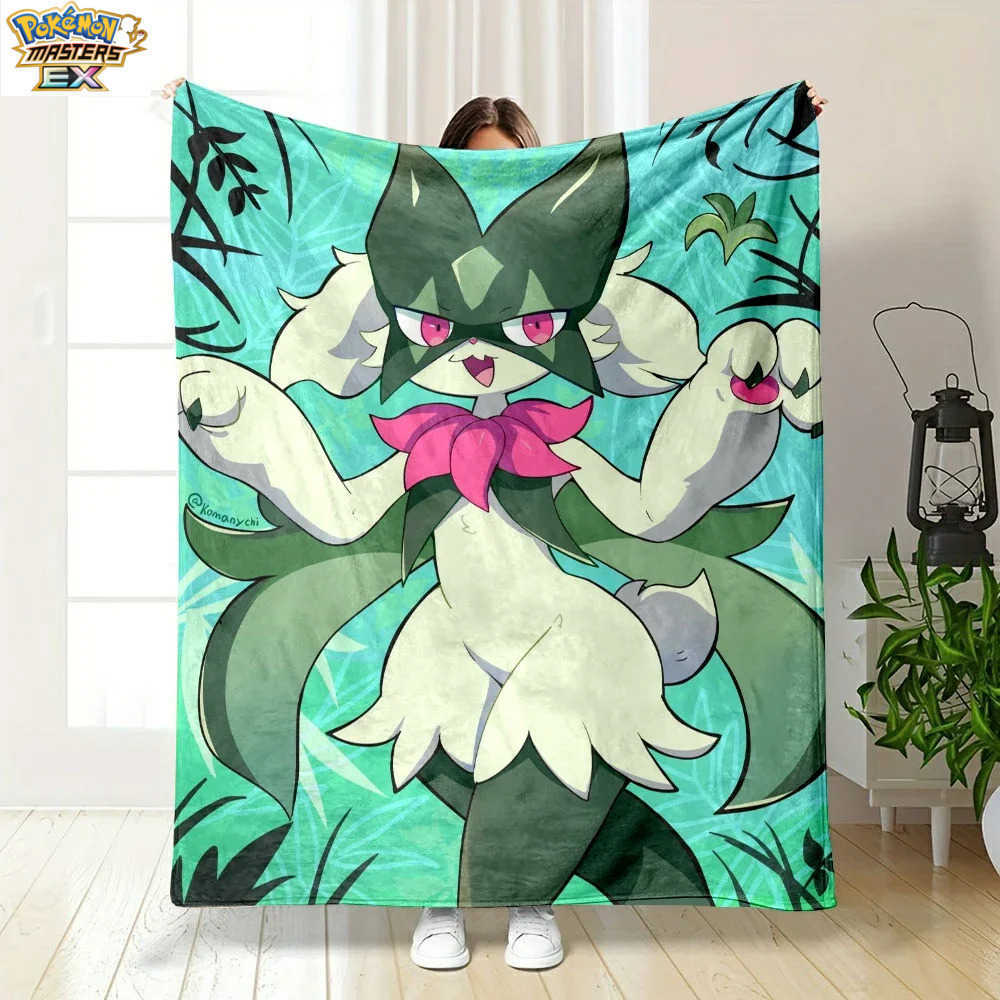 1PC Pokmon Meowscarada Pattern Blanket Warm Soft Fluffy Kids and Adult Gifts Suitable Outdoor Travel Camping Home Sofa L260623KTVW - view 3