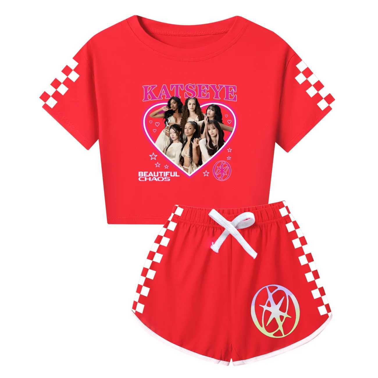 Summer Fall Girls Boys Pajama Sets KPop Girls Group KATSEYE Pyjamas Children Cotton Sleepwear Baby Underwear Set Kids Clothes X260623 - view 3