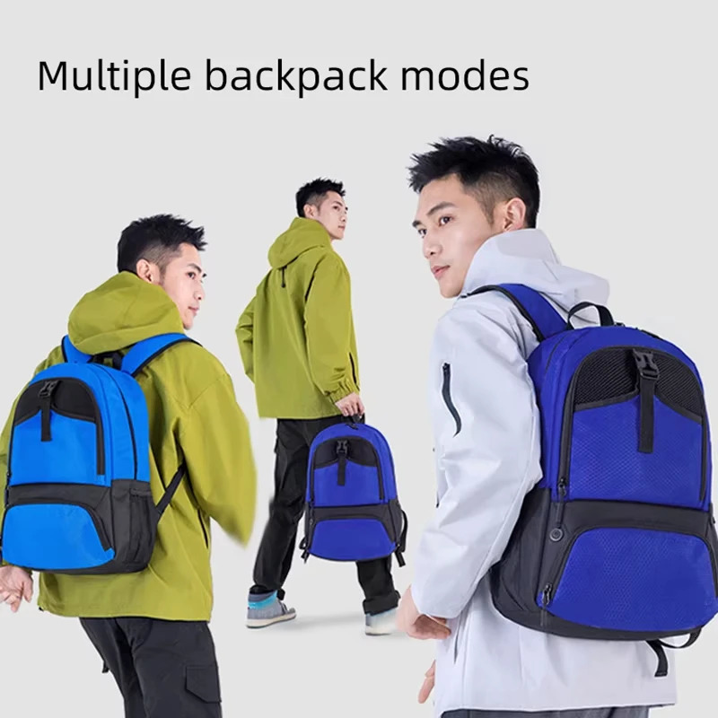 Sports Gym Fitness Yoga Backpack with Shoes Pocket Outdoor Large Camping Hiking Basketball Bag Capacity Soccer Equipment Pack 260622CJ - view 7