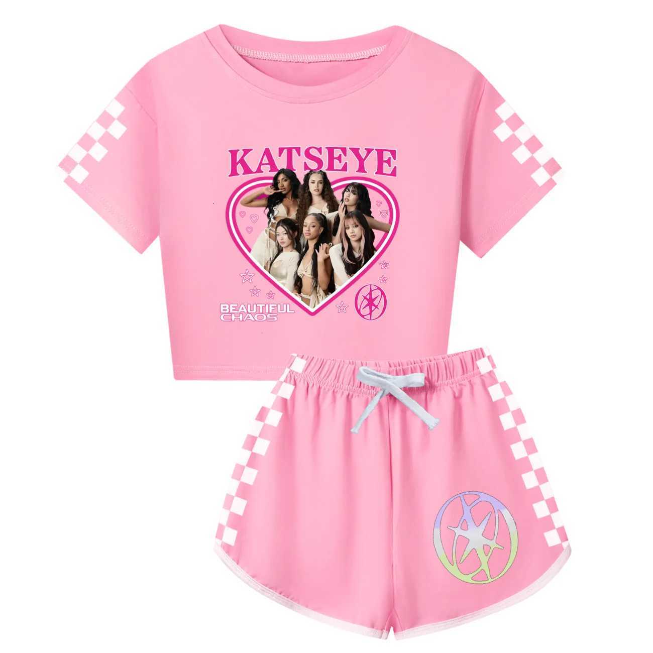 Summer Fall Girls Boys Pajama Sets KPop Girls Group KATSEYE Pyjamas Children Cotton Sleepwear Baby Underwear Set Kids Clothes X260623 - view 4