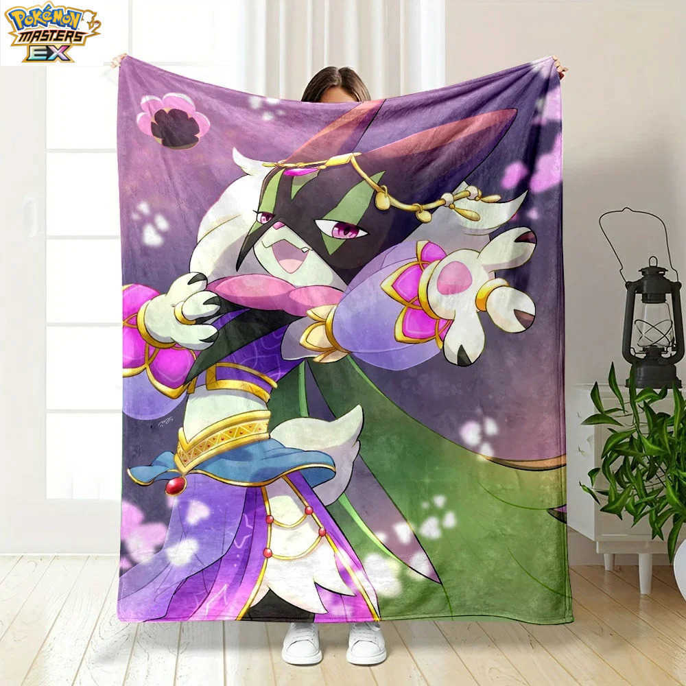 1PC Pokmon Meowscarada Pattern Blanket Warm Soft Fluffy Kids and Adult Gifts Suitable Outdoor Travel Camping Home Sofa L260623KTVW - view 7