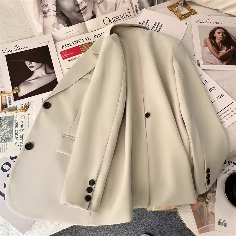 2026 Autumn New Korean Blazer for Women, Fashionable Casual Suit Jacket, Street Chic Design Outerwear - view 8