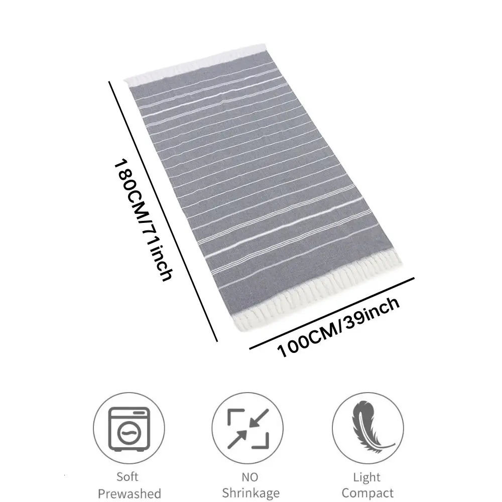 YEUZLI COTTON Large Cotton Bath Towel Turkish Beach Twoel Sauna Girl n for Men And Women Spa Hammam Gift 260622 - view 3