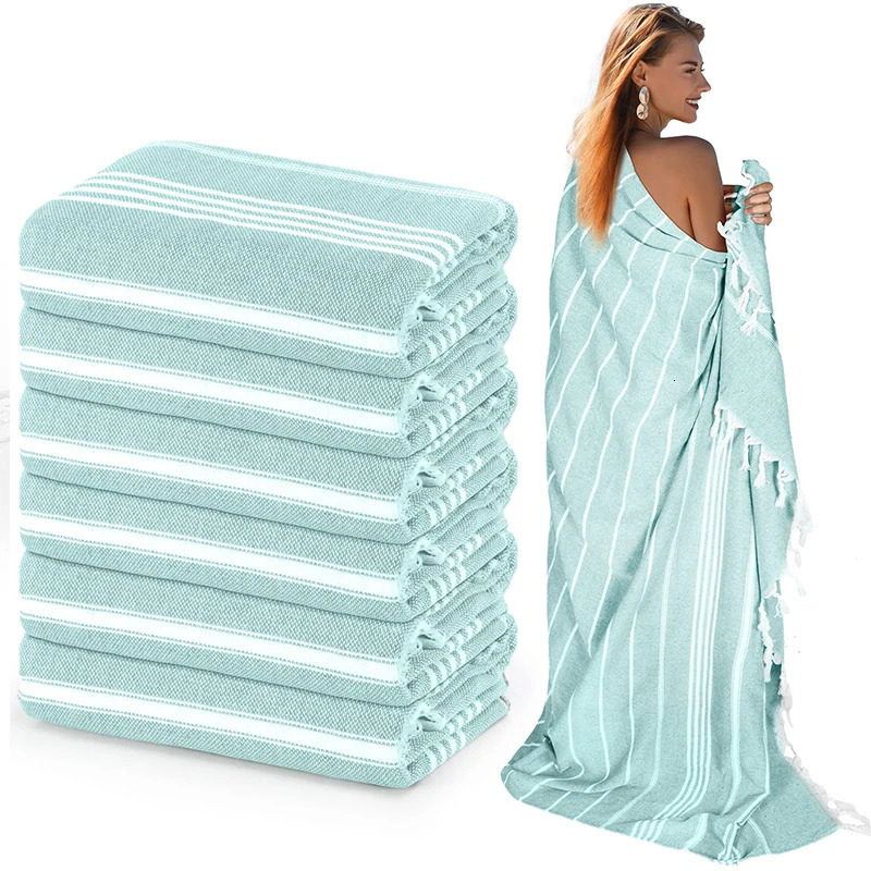 Quick Dry Beach Towels Oversized 100 Cotton Highly Absorbent Lightweight Beach Towels Sand Free LargeTowels for Travel Bath 260622