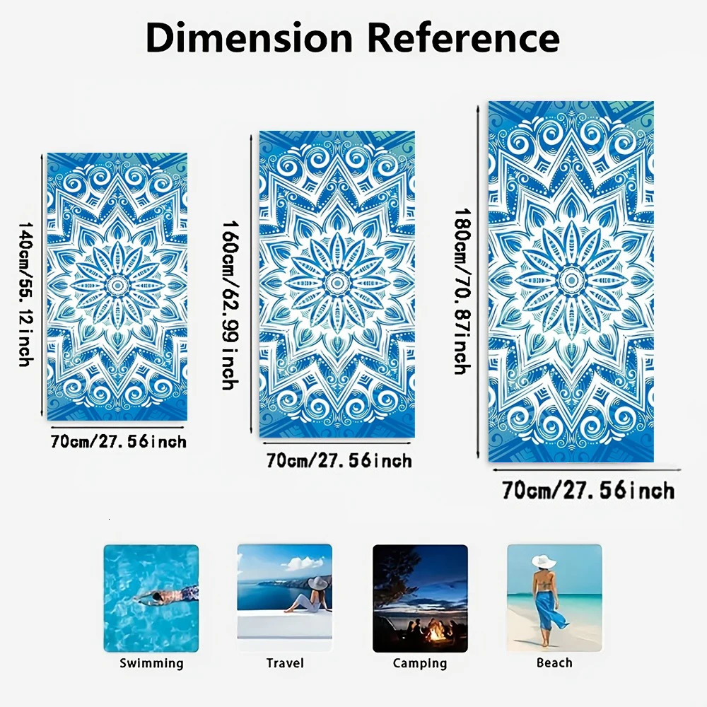 Navy Blue Beach Towel with Anchor and Rope n Your Ultimate Beach Essential Suitable for towels bath towels beach towels 260622 - view 7