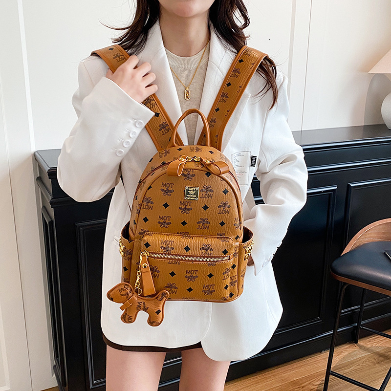 Women Vintage Print Large Capacity Travel Backpack Lightweight Multi Pocket Casual School Shoulder Bag daily outfit - view 4