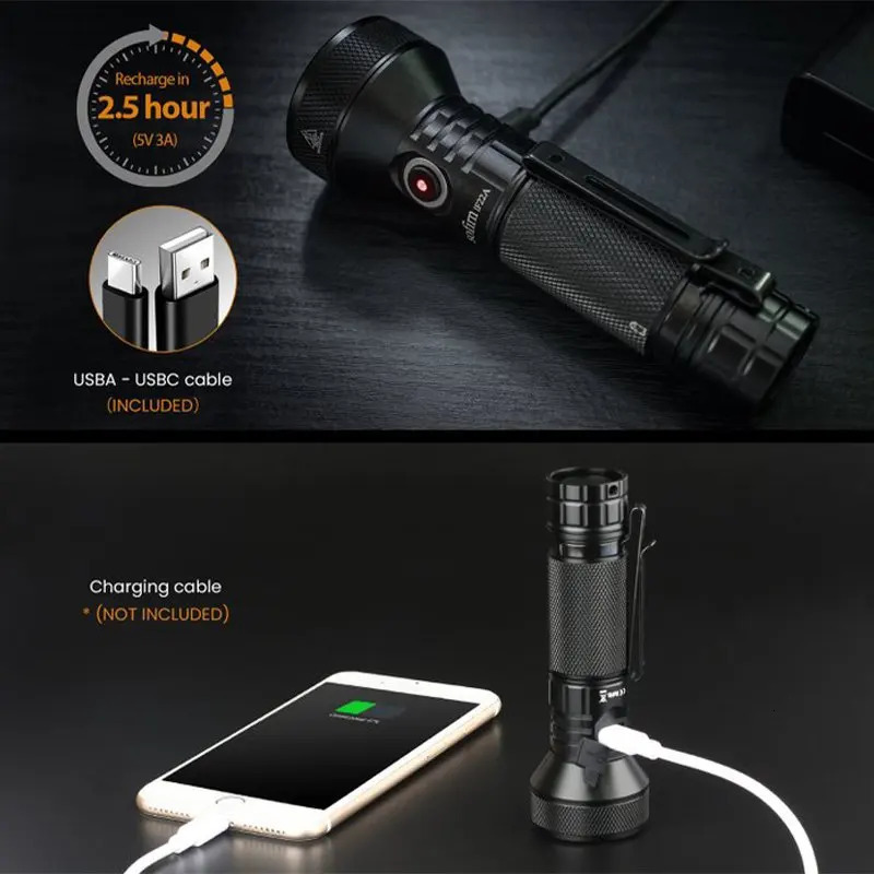 Sofirn IF22A 2100lm Flashlight 21700 Powerful Light SFT40 LED 629M Long Range USB C Rechargeable Charging Throw Torch 260623 - view 7
