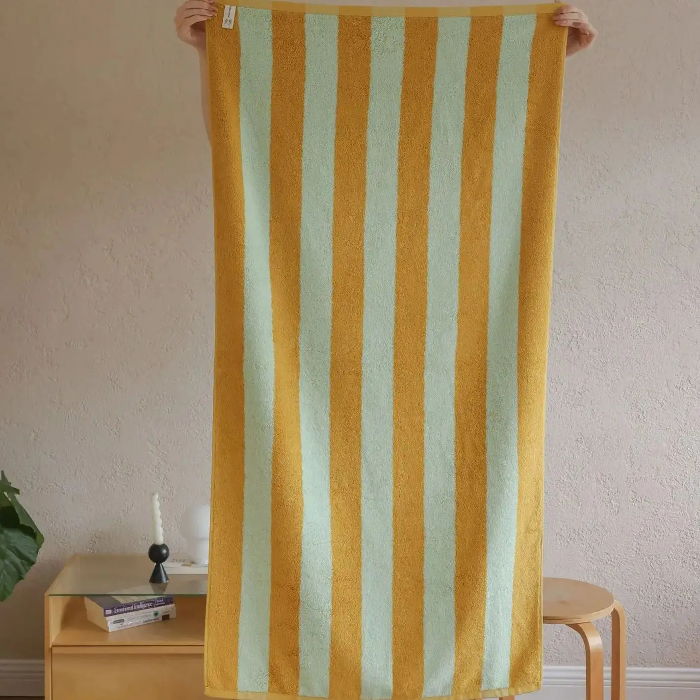 Retro Striped Pure Cotton Towels Soft Combed Cotton Color Blocked Wash Towel Adult Absorbent Bath Towel Beach Towel el Towels 260622 - view 6