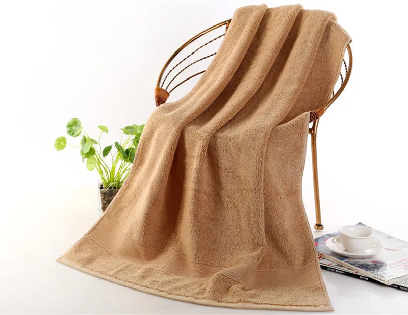 100 pure cotton towel high-quality bath towel 5-star el thick beach towel softer 70x140cm thick bath towel 260622 - view 3