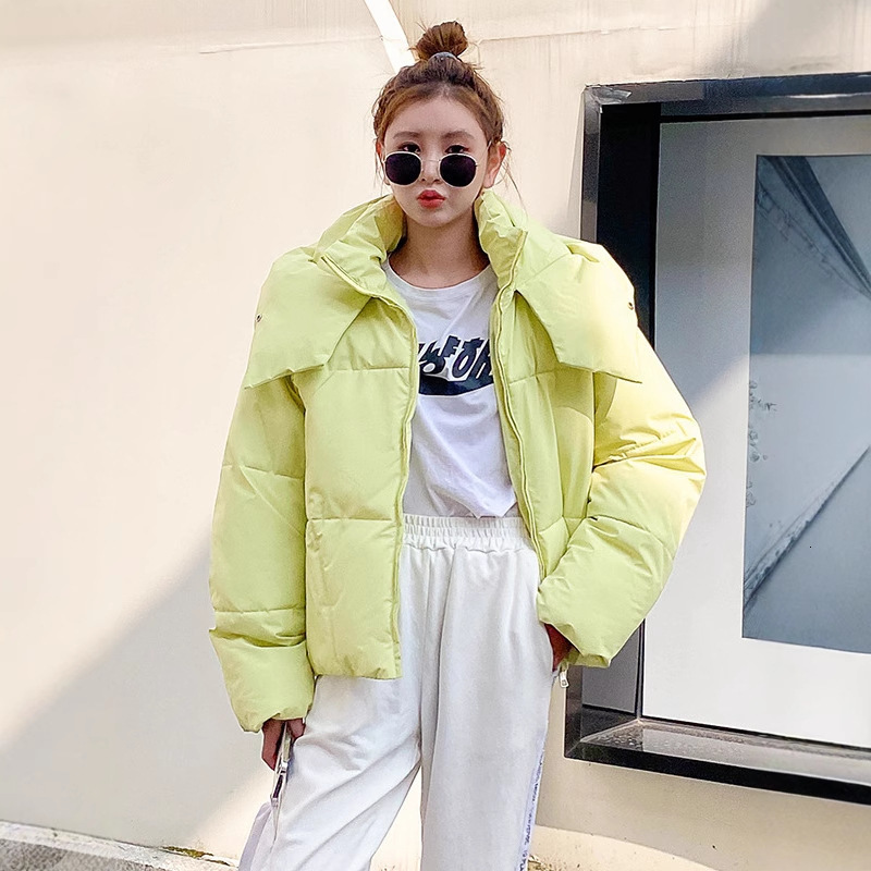 2025 Winter Womens Short Hooded Puffer Jacket Versatile Cotton Coat with Unique Style Slimming and Loose Fit Korean Version 251110