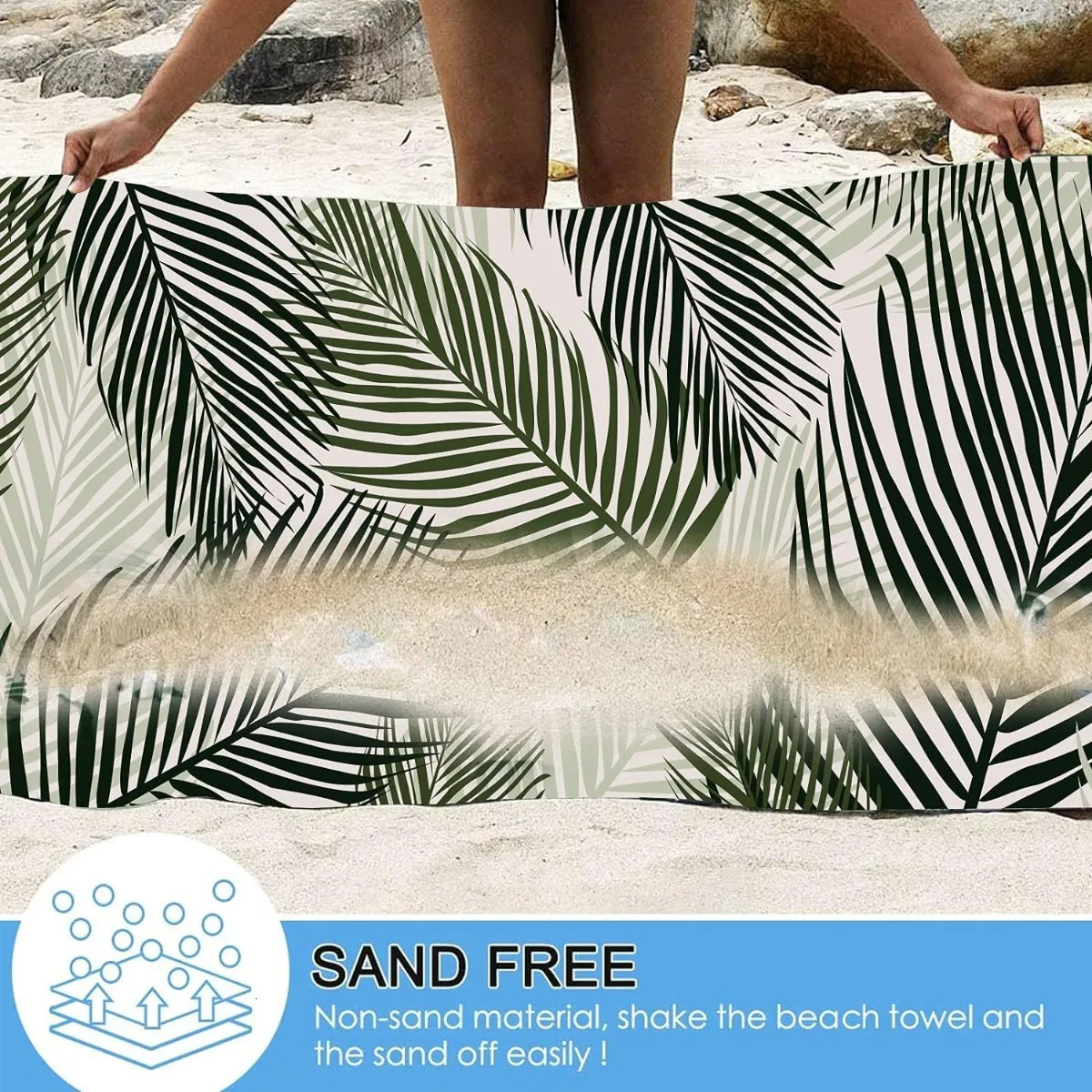 Beach Towel Microfiber for Adult Lightweight Extra Large Quick Drying Towel for Swimming Sports Beach Gym 260622 - view 4