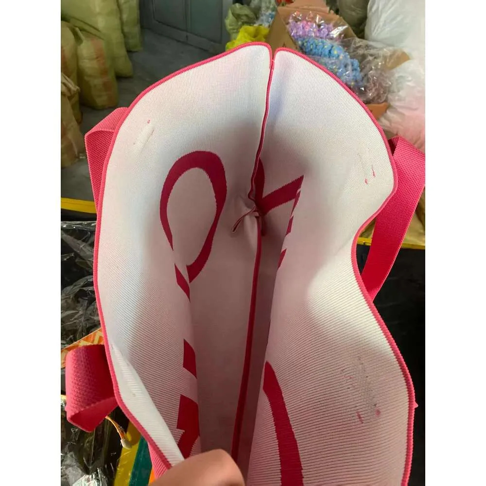 2026 New Women Knitted Canvas Tote Bag Large Capacity Versatile Shoulder Handbag Casual Daily Shopping Carry Bag - view 9