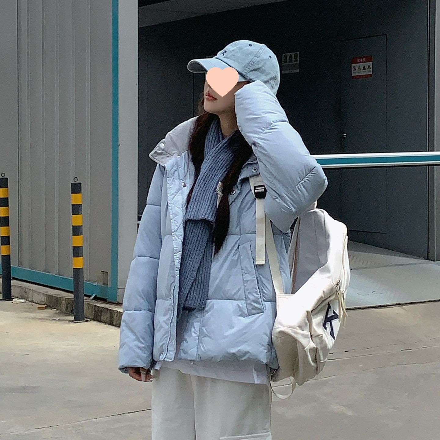 Womens short down jacket new winter style thickened hooded cotton coat loose fit for petite individuals 201217