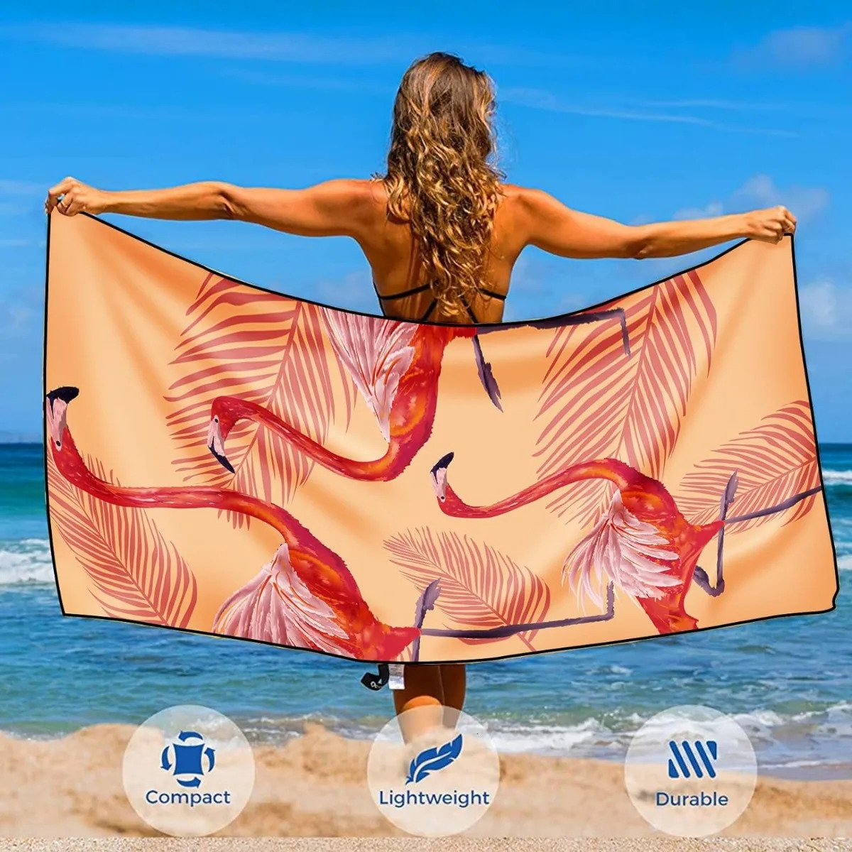 Beach Towel Microfiber for Adult Lightweight Extra Large Quick Drying Towel for Swimming Sports Beach Gym 260622 - view 7