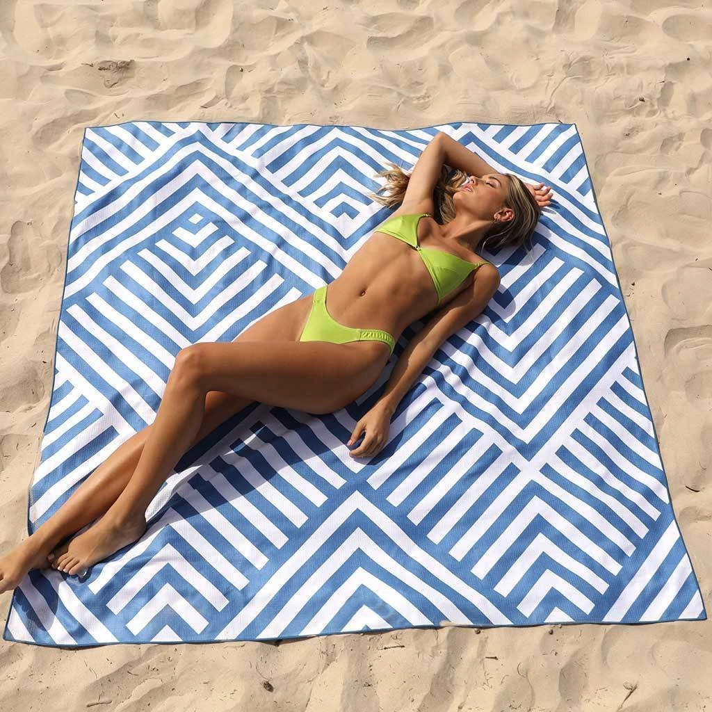 1pc beach towel 90180cm 80160cm 180180cm soft quick dry water absorbing beach towels light weight plus size uni-sex striped 260622