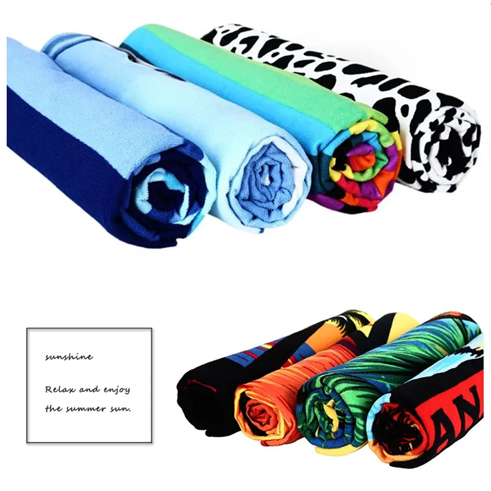 1pc Name Personalized Beach Towel Microfiber Quick Drying Towel Beach Pool Absorbent Bath Towel Anti-Sand Baby Large Size Custom 260622 - view 6