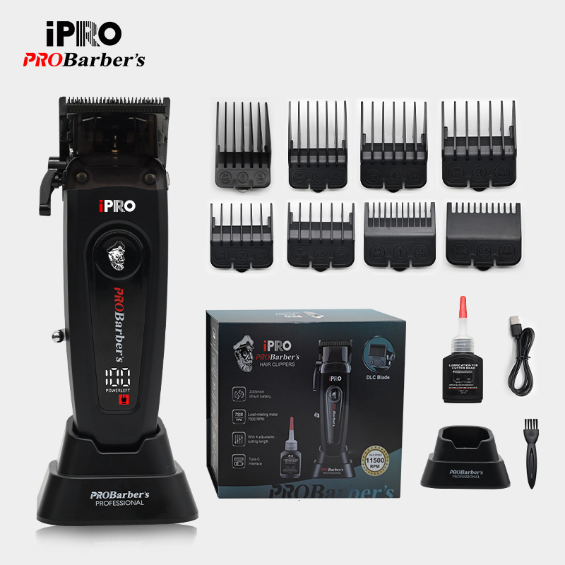 Luxury 2026 New PRO 106B Professional Brushless Motor 7500Rpm White Clipper Barber Cutting Machine Salon Hair Trimmer For Men Fast Shipping X261020 - view 3