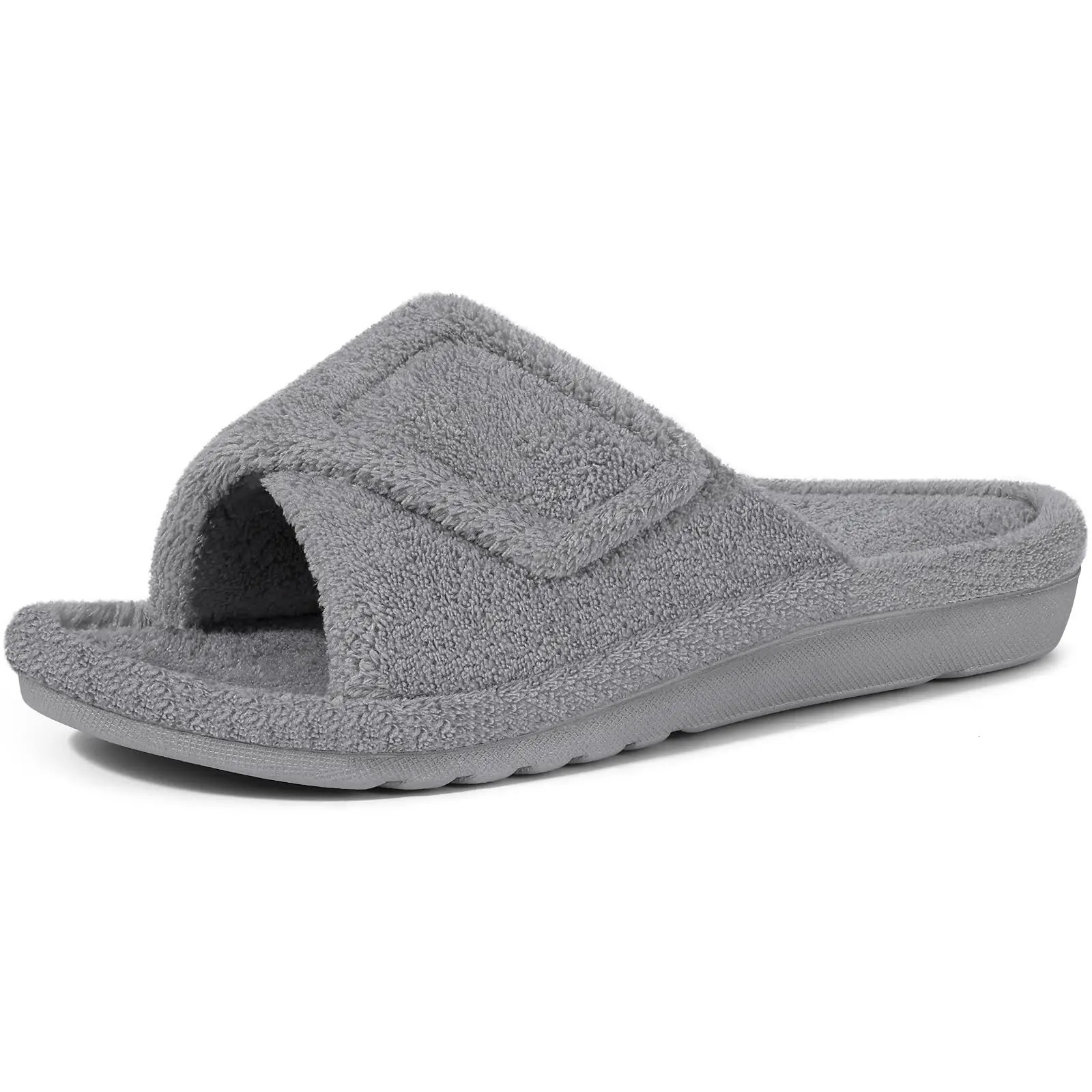 Litfun Womens Orthopedic House Slippers Soft Memory Foam Bedroom Slides Comfort Indoor Fluffy Lady Slippers With Arch Support 260626