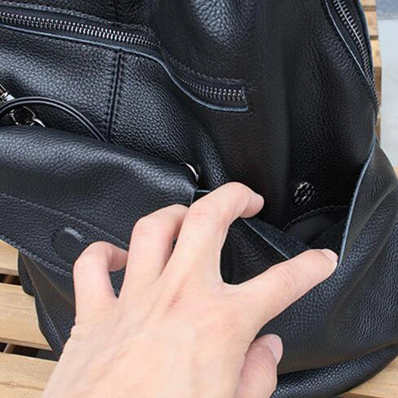 Women Genuine Leather Backpack Anti Theft Big n High Quality Travel with Purse y260615 - view 7
