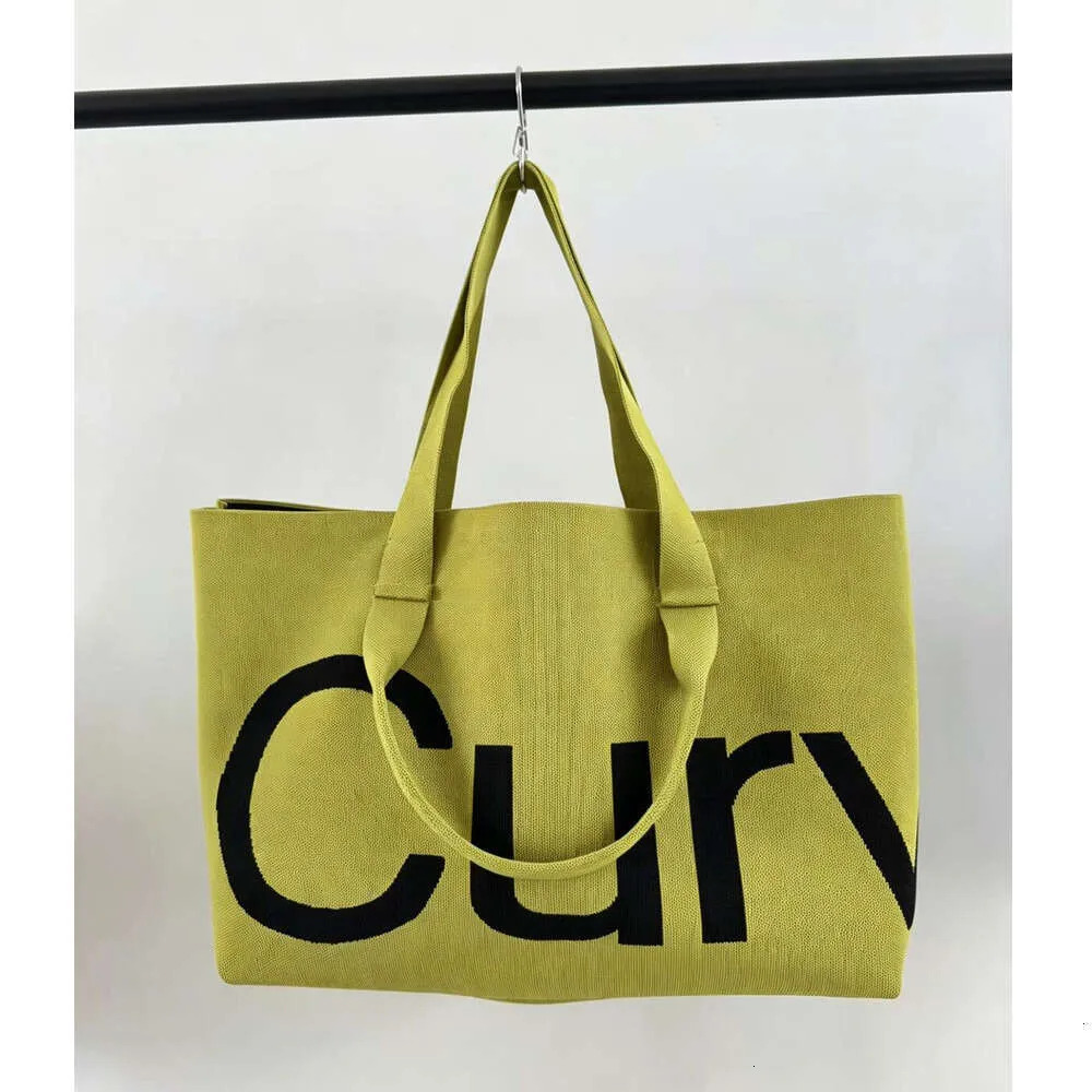 2026 New Women Knitted Canvas Tote Bag Large Capacity Versatile Shoulder Handbag Casual Daily Shopping Carry Bag - view 4