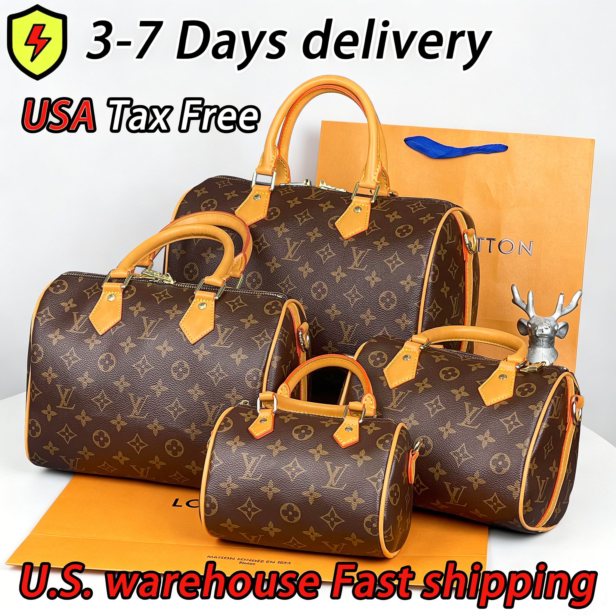 Designer Bag Shoulder Bag nano speedy bag Luxury Women's louis vuitons bag handbag Brown Cowhide louisvouitton bag crossbody bag Classic Vintage louievuitton bag