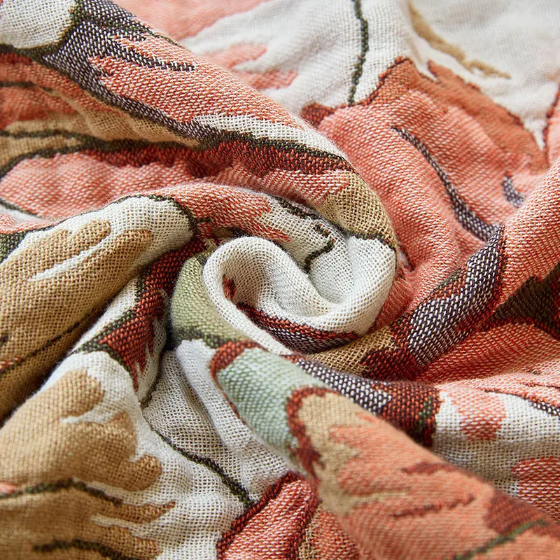 Junwell Cotton Muslin Large Bath Towel Absorbent Soft Bath Towel Throw Floral Chic Blanket - ious Beach Towel Travel Use 260622 - view 5