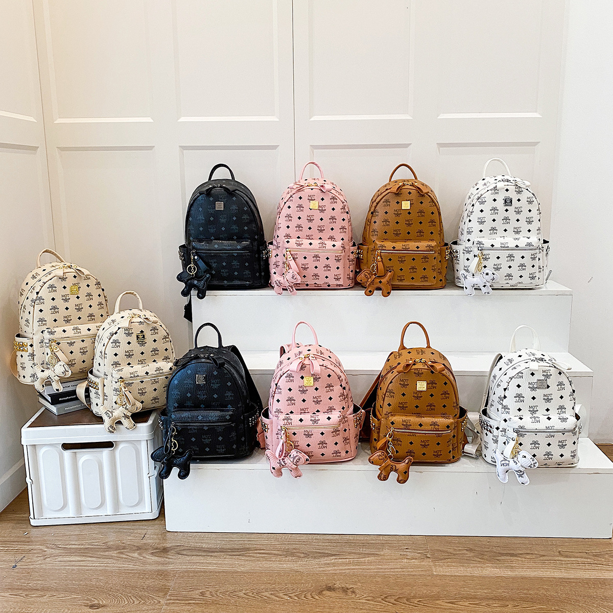 Women Vintage Print Large Capacity Travel Backpack Lightweight Multi Pocket Casual School Shoulder Bag daily outfit - view 3