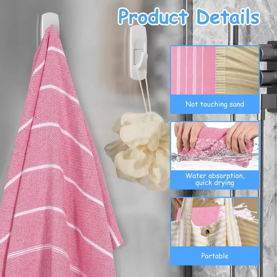 90X180cm Turkish Beach Towel Oversized Sand Free Tassel Quick Dry Swim Extra Large Light Travel for Adults Gifts Accessories 260622 - view 6