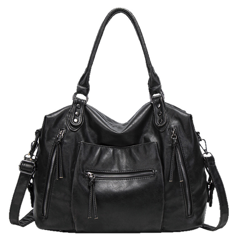 Designer bag foreign trade ready made leather vintage handbags shoulder fashionable biker crossbody bags - view 6