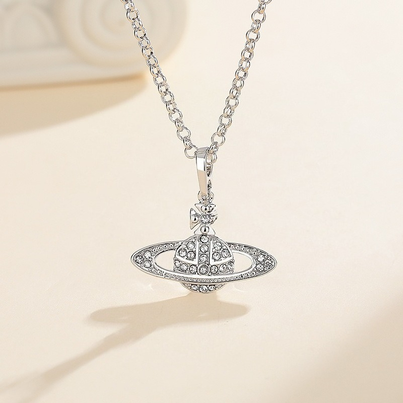 Luxury Lite Saturn Necklace and Bracelet Personalized Hooked Pin Necklace Jewelry High Quality Necklace and Bracelet