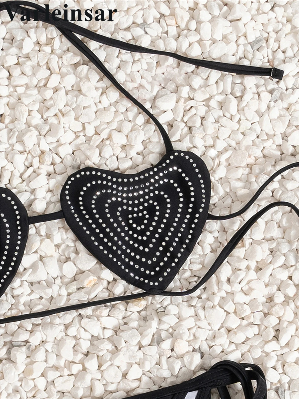 Sequins Halter Bikini Female Swimsuit Women Swimwear Two-pieces Bikini set High Cut Leg Strappy Bather Bathing Suit Swim V7747 260622 - view 6