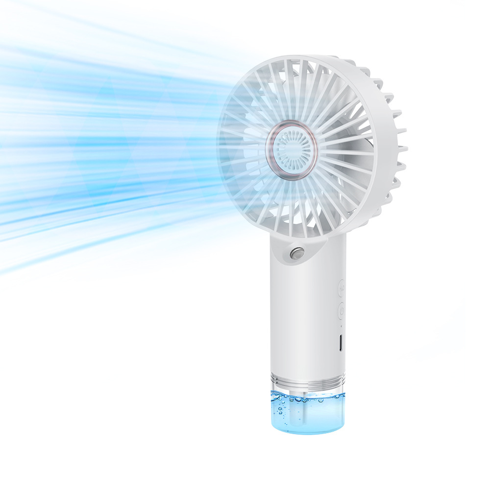 Mist Spraying Hand Fan USB Recharge Atomizing Cooling Portable Desk Fan