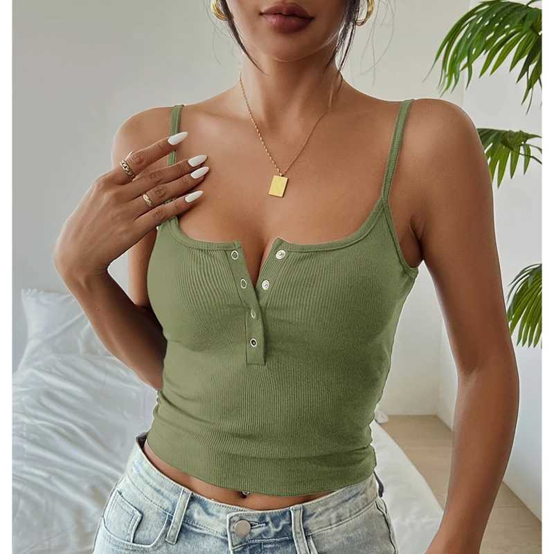 Tops Womens Summer VEST Cropped Corset Korean Suspenders VEST Sexy Camisole Slim Y2K Corset Tops Casual Basic T-shirt M260623 - view 5