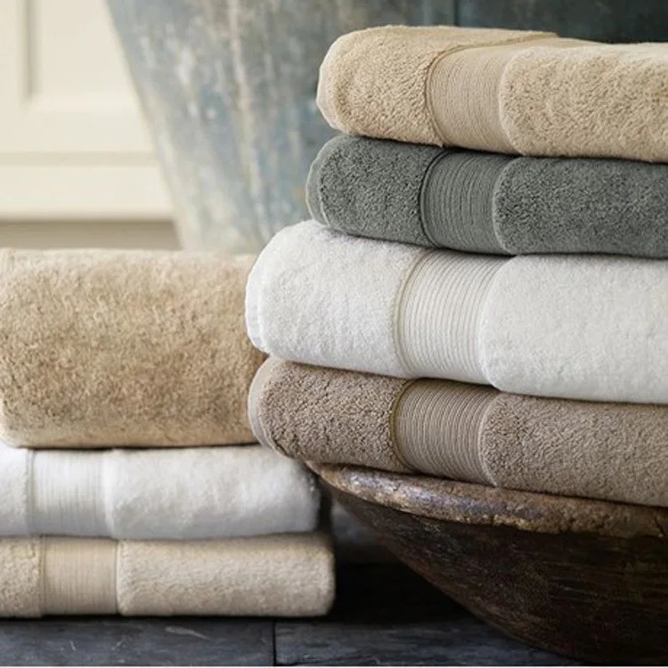 100 pure cotton towel high-quality bath towel 5-star el thick beach towel softer 70x140cm thick bath towel 260622 - view 5