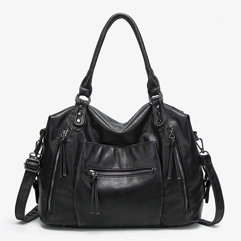 Designer bag foreign trade ready made leather vintage handbags shoulder fashionable biker crossbody bags - view 4