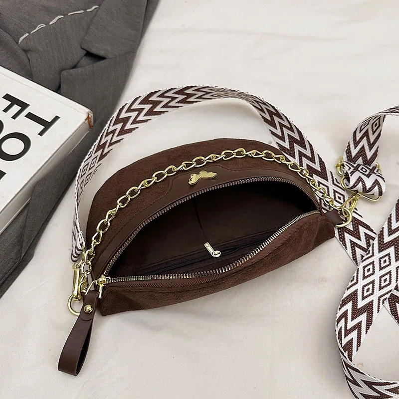Women Chest Bag Faux Suede Waist Bag Fashion Fanny Pack High quality Simple Belt Bag ner Female Shoulder Crossbody Bags 260622 - view 6