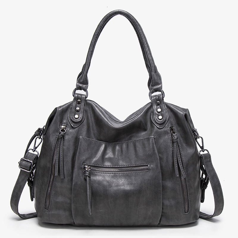 Designer bag foreign trade ready made leather vintage handbags shoulder fashionable biker crossbody bags - view 3