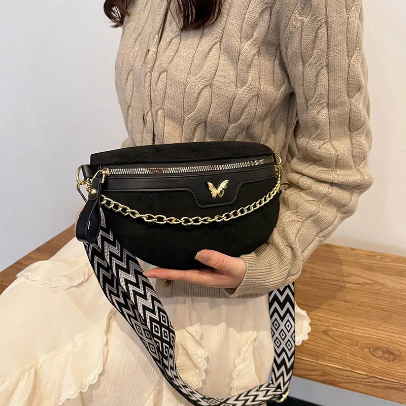 Women Chest Bag Faux Suede Waist Bag Fashion Fanny Pack High quality Simple Belt Bag ner Female Shoulder Crossbody Bags 260622 - view 4