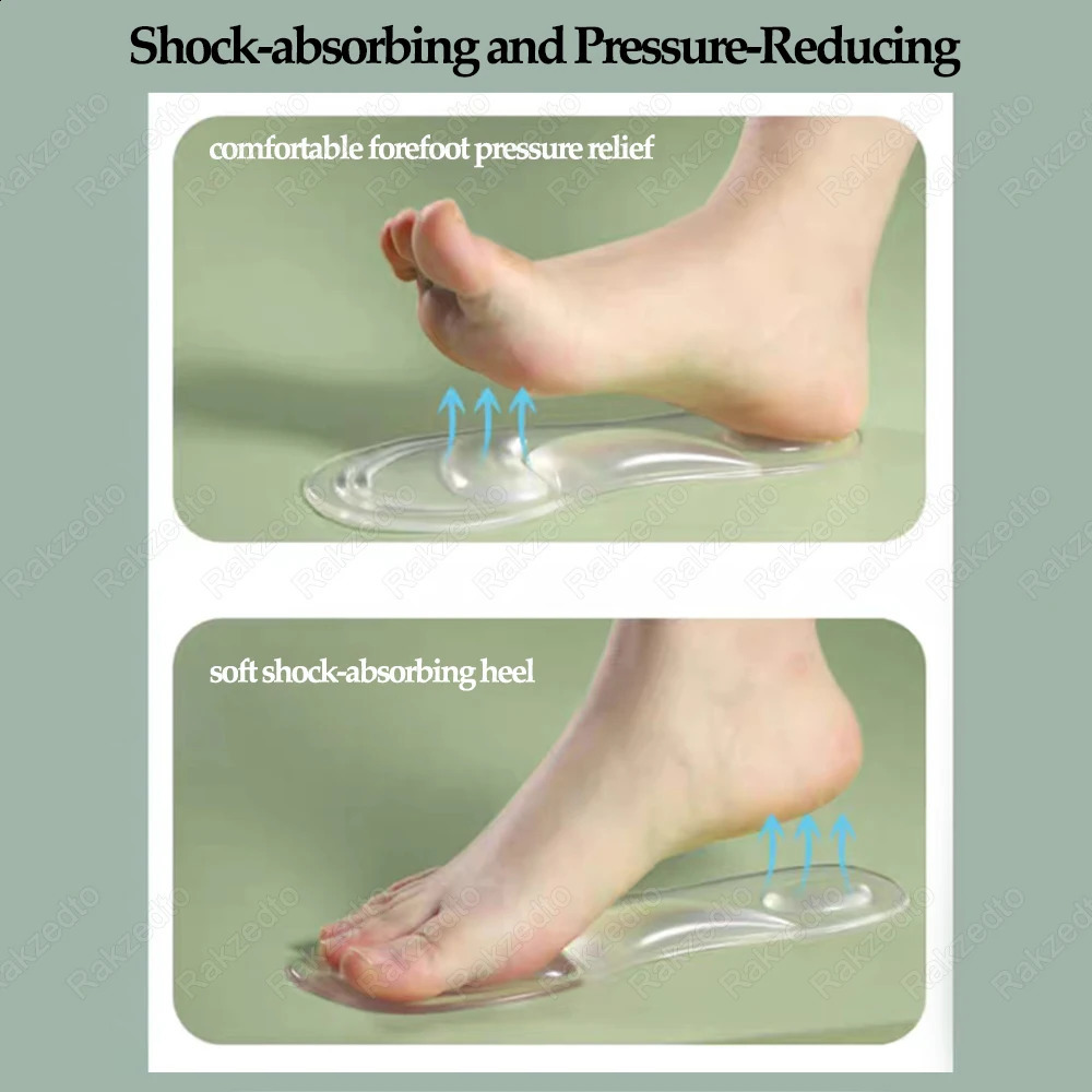 Silicone Orthopedic Insoles for Shoes Women FlatFoot Arch Support Insoles for Plantar Fascitis Foot Massage Gel Shoe Pad a260625 - view 6