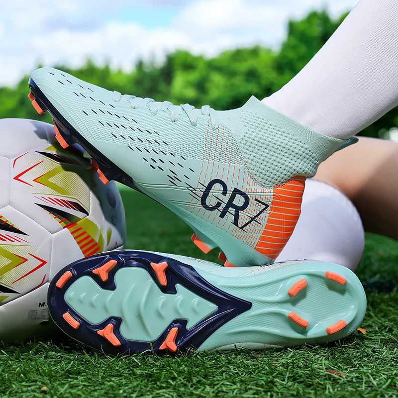 Anti slip Soccer Cleats Men/Women Professional FG Studded Football Boots Breathable High Top Training ShoesR260625 - view 3