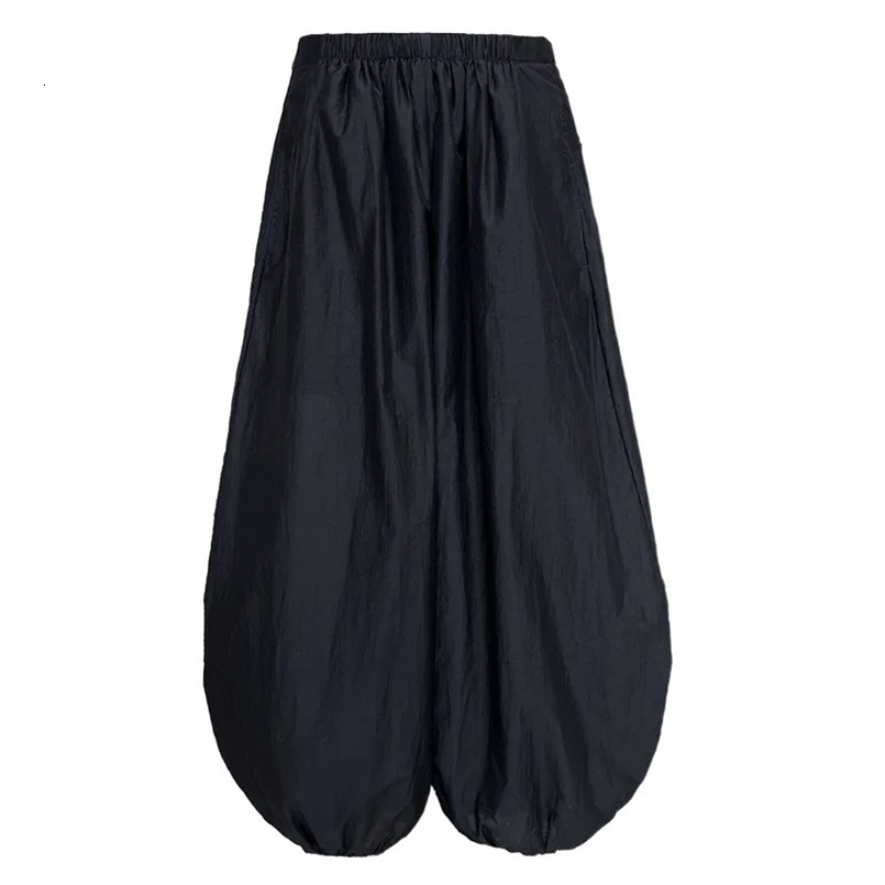 Oversized Bloomers Summer Elegant Fashion Women Lantern Pants Casual Loose Breathable Cotton Wide Leg Pants 260624 - view 7