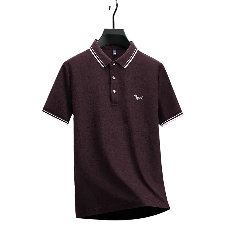 100 pure cotton Mens Polo Tshirt Style Summer Cozy Skinfriendly y highend Commuting Short Sleeve Custom embroidery 260625 - view 7