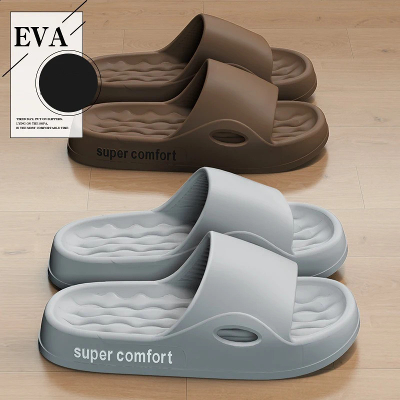 Fashion Mens Summer Ligtweight EVA Indoor Home Sandals Slippers Shoes Men Slippers Outdoor Students Women Comfortable Slides a260625 - view 3