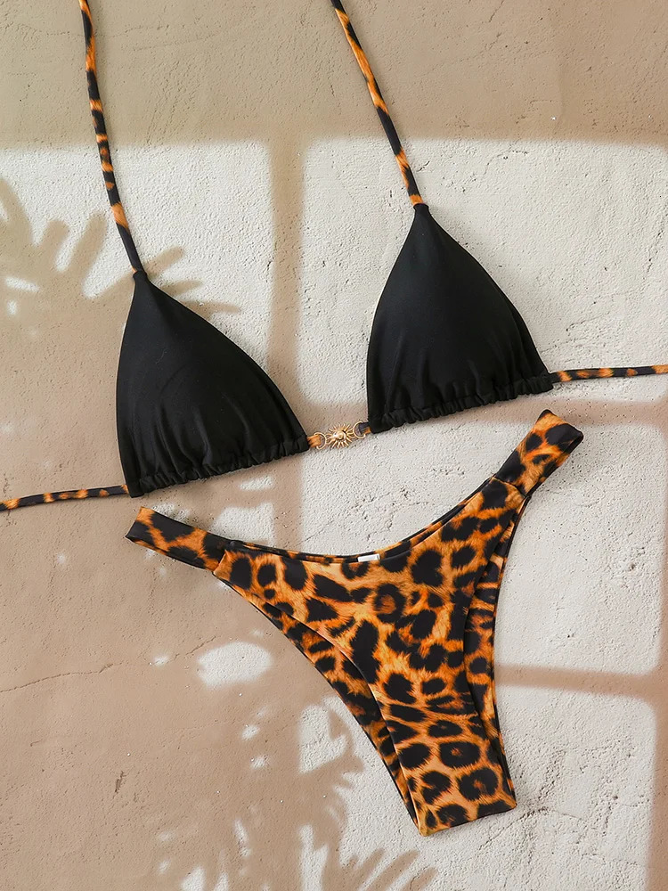 Sexy Leopard Micro Bikini 2026 Women Swimsuit String Female Swimwear Thong Bikinis Set Brazilian Biquini Beach Wear Bathing Suit 260622 - view 5